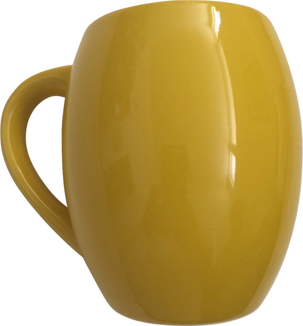 Amazon.com: HoneyJar M&Ms Big Face Ceramic Mugs (Yellow) : Home